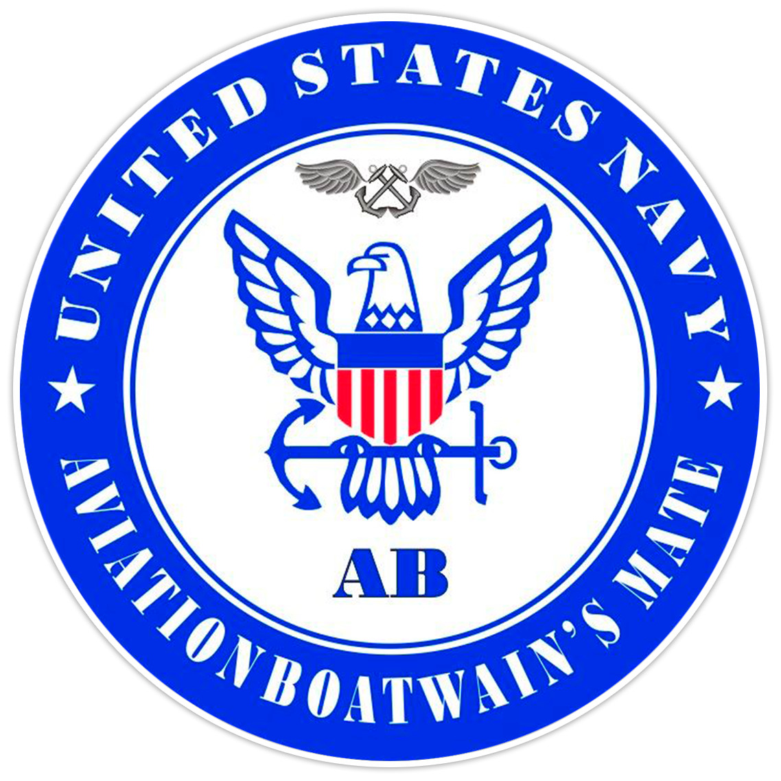 US Navy Aviation Boatswain's Mate Bumper Sticker Military Vinyl Soldier Decal 5"
