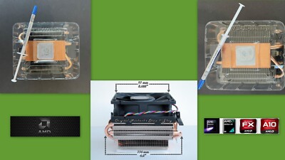 AMD PHENOM II PROCESSOR HEATSINK FAN FOR X4 965-955-945 & FX 8320 8350 6350 CPUs