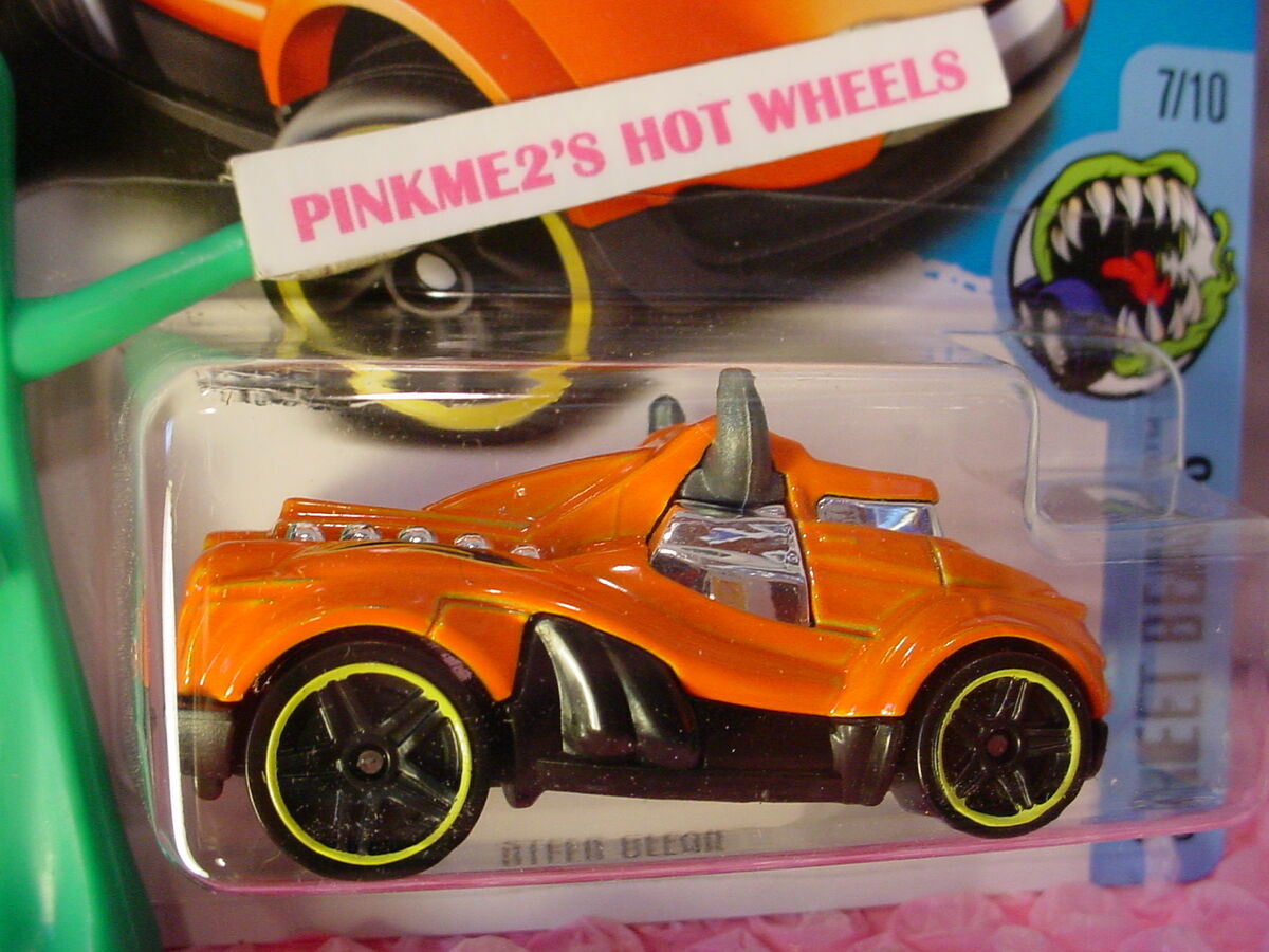 2016 i Hot Wheels STEER CLEAR #207✰Orange/Black;Yellow rim