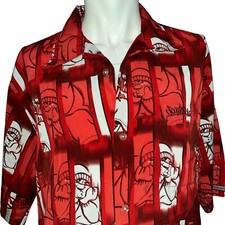 South Pole Button Down All Over Print Vintage 90s Shirt Large