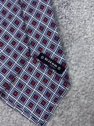 Cravatta seta geometrica Kiton Napoli - Foto 4 di 7