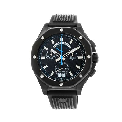 Carl Jhones 138 103 B16 Men's Respire Blue Chronograph Black Quartz Watch