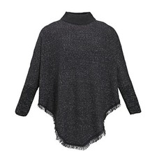 Poncho "Lena" aus 100% Kaschmir in Schwarz – CARE BY ME - Sehr gut