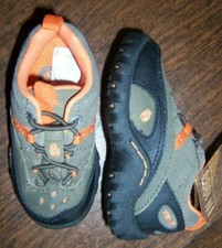 New Boy Teva Leather Black Green Sneaker Athletic Shoe Size US 8-Eur 25