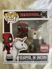 FUNKO POP! MARVEL COLLECTOR CORP EXCLUSIVE DEADPOOL ON UNICORN NIB SEE DESC