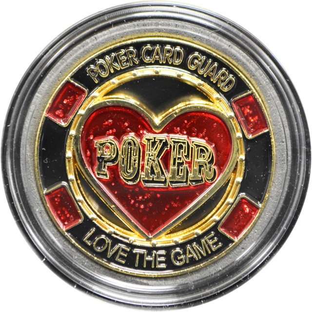 Casino Poker Card Guard Cover Protector LOVE THE GAME eBay