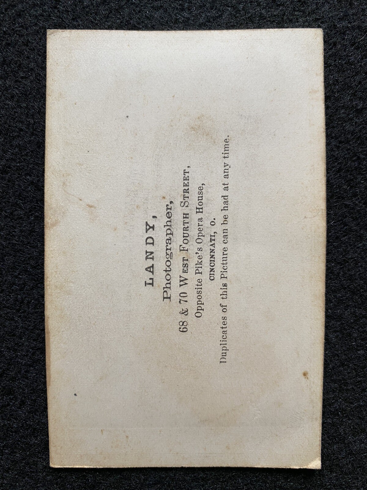 Antique Cincinnati Ohio Handsome Man Civil War Era CDV Photo Card eBay