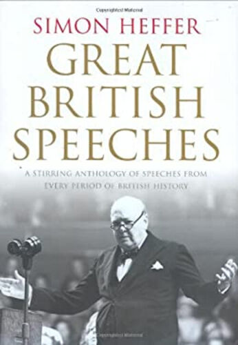 The Great British Speeches Hardcover Simon Heffer - Foto 1 di 2