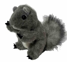 Folkmanis Gray Squirrel Finger Puppet Mini Squirrel 4 1/2" Bushy Tail 2648 Toy