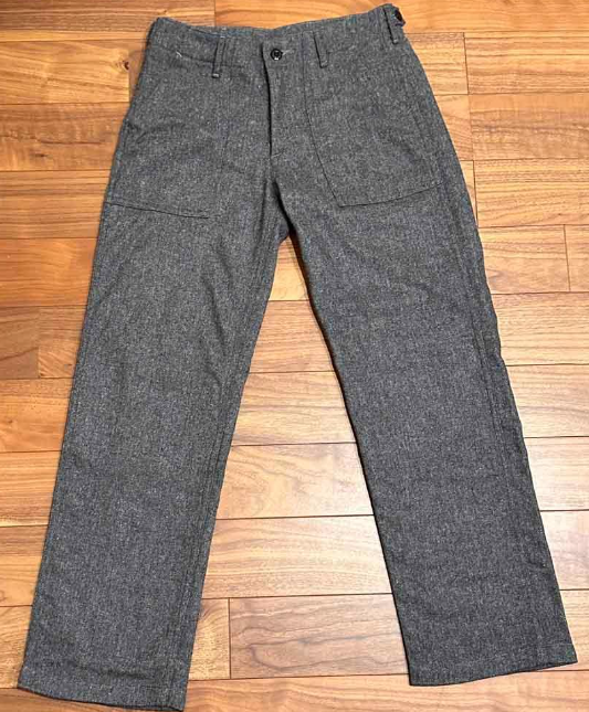 Orslow wool baker fatigue pants size1 (S) charcoal gray Original 