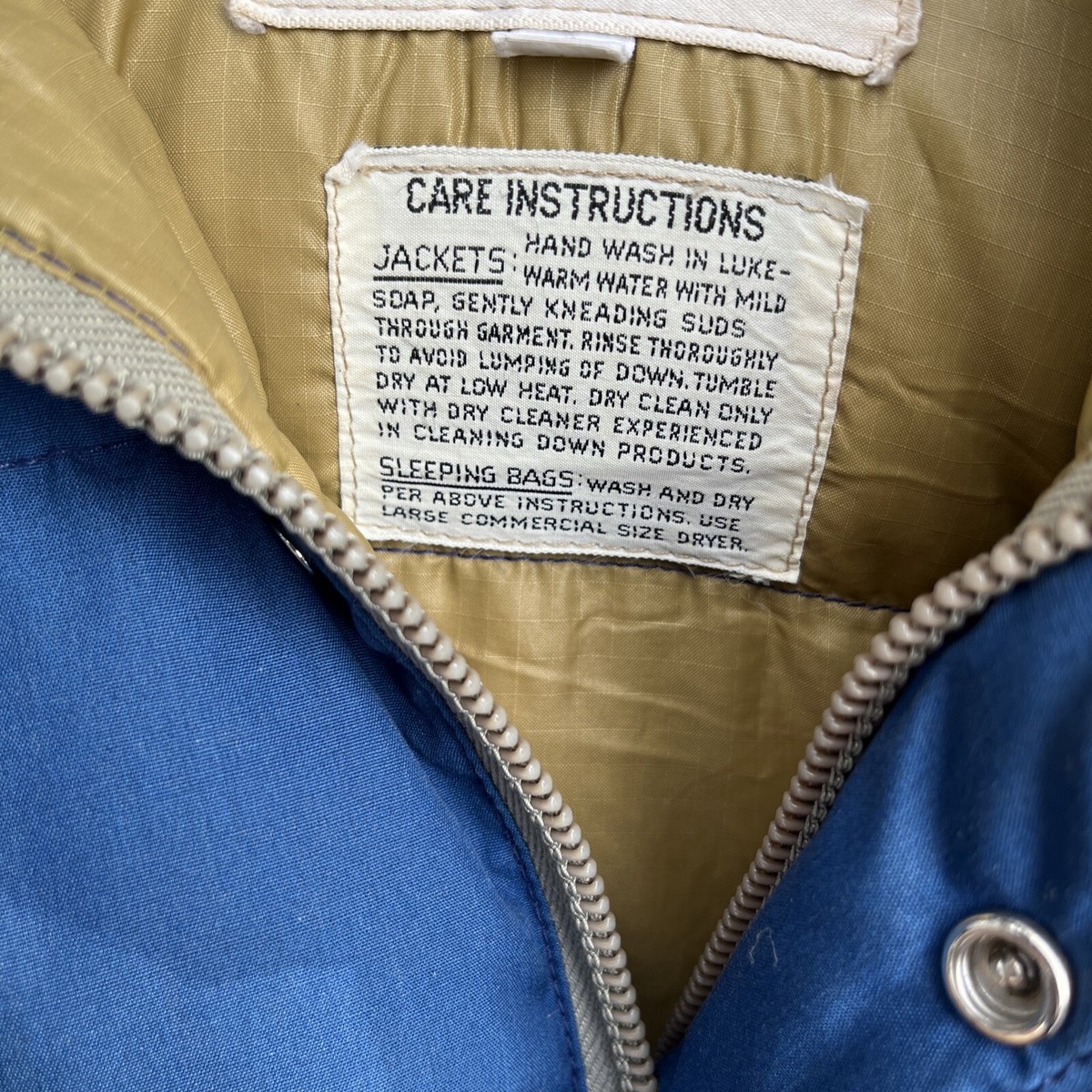 Vintage THE NORTH FACE Puffer Jacket Made In USA Blue Puffy Vintage THE NORTH FACE Puffer Jacket Made In USA Blue Puffy