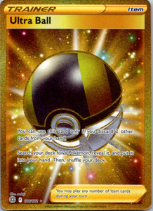 pokemon ball with gold card value for sale Search your deck for a Basic Grass Pokemon or a Grass Energy card Pokemon - Nest Ball 255/198