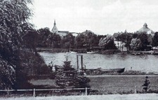Naugard/ Nowogard- Blick zur Kirche (Pommern) 1930