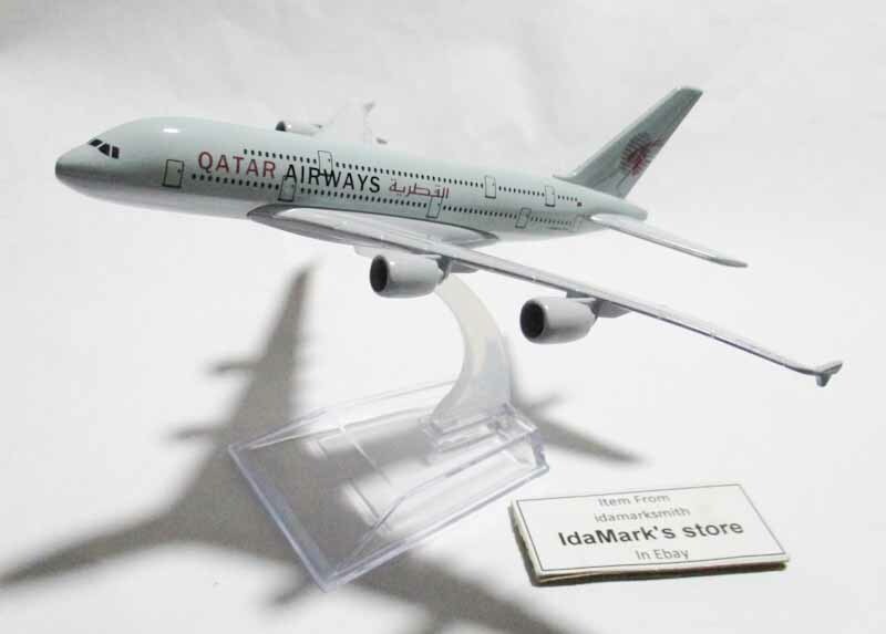QATAR AIRWAYS QR Die cast Model Airbus A380 Collect Plane QATAR AIRWAYS QR Die cast Model Airbus A380 Collect Plane