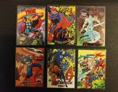 1998 SkyBox Marvel Silver Age Jack Kirby Tribute COMPLETE INSERT SET JK1-6