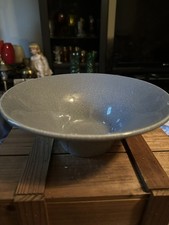 STUNNING LARGE ANTIQUE CRACKLE GLAZE LIGHT CELADON BOWL PLATTER