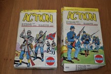 VINTAGE A-TOYS (ESCI MOULD) 1/72 SCALE AMERICAN CIVIL WAR SOLDIERS - 1222 & 1223