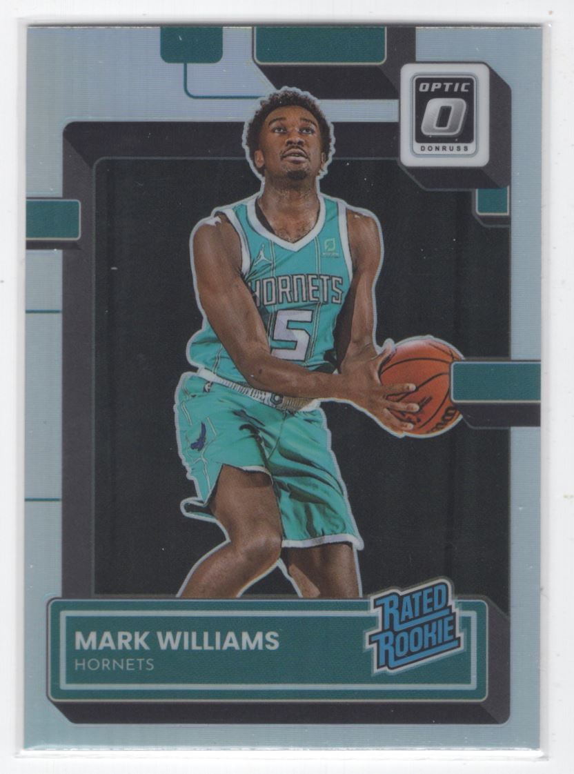 #245 2022-23 Donruss Optic HOLO PRIZM  Mark Williams RC Charlotte Hornets