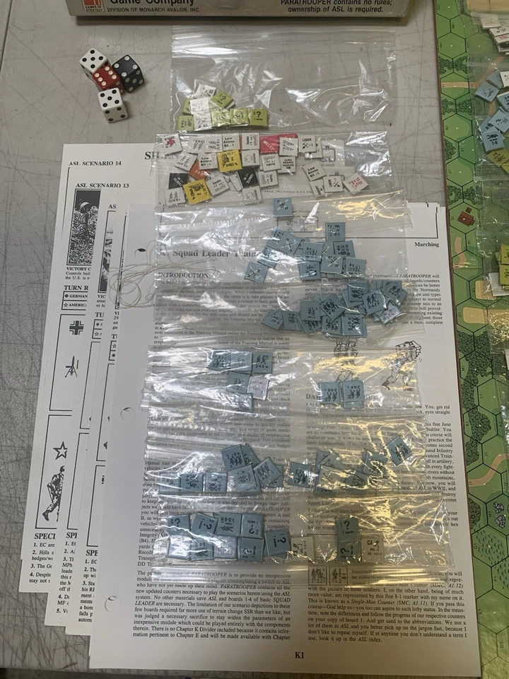 paratrooper introductory version asl module 2 - avalon hill 1986 - Image 3 of 4