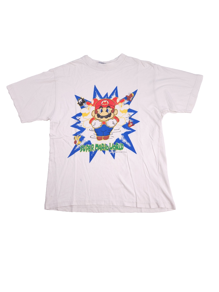 Vintage Nintendo Super Mario World SNES Promo Shirt Adult M/L 1992