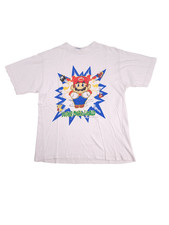 Vintage Nintendo Super Mario World SNES Promo Shirt Adult M/L 1992 90s RARE