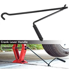Car Scissor Crank Folding Jack Lever Handle Lift Rod Tire Wheel Lug Wrench Tool