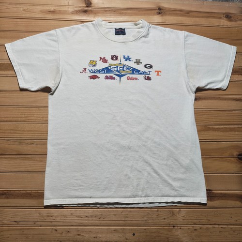 Vintage 90s JanSport SEC Southeastern Conference College Football T-Shirt - XL