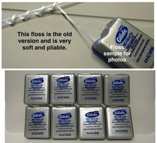 Lot of 8 Glide Pro Health Deep Clean Cool Mint Floss 4.3Yd Travel Sz OLD VERSION