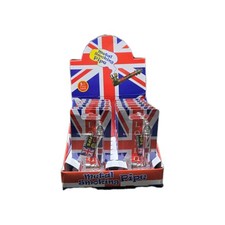 SMOKING HERB TOBACCO PIPE + 5 SCREENS POCKET SIZE UNION JACK DESIGN 1,2,3,6,12