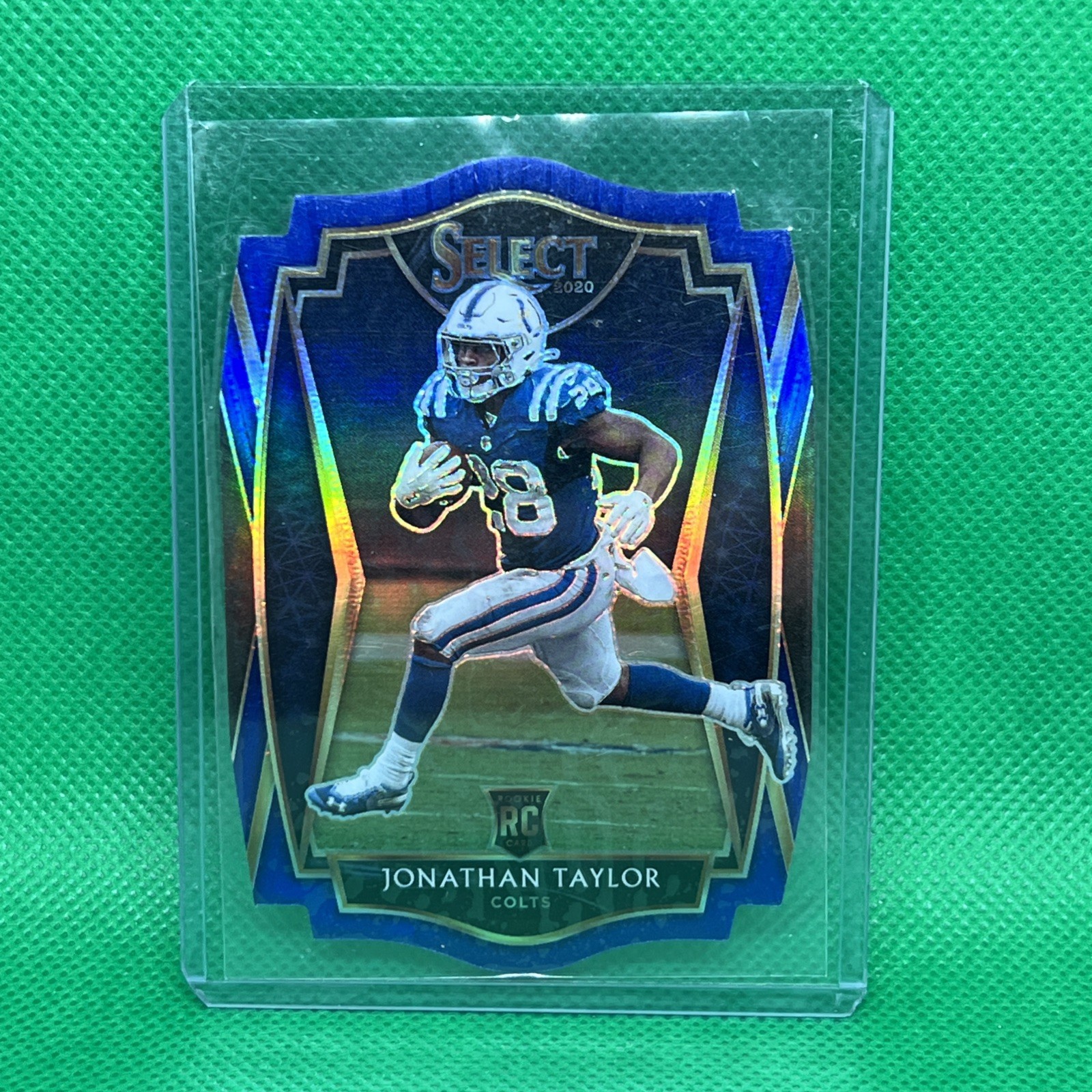 2020 Panini Select #153 Jonathan Taylor Blue Prizm Die Cut Rookie 