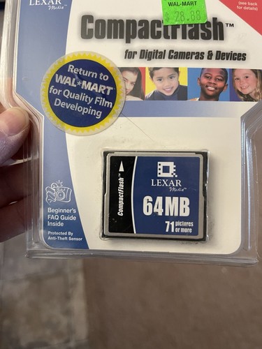 Compact Flash Card 64mb Lexar New - Picture 3 of 8
