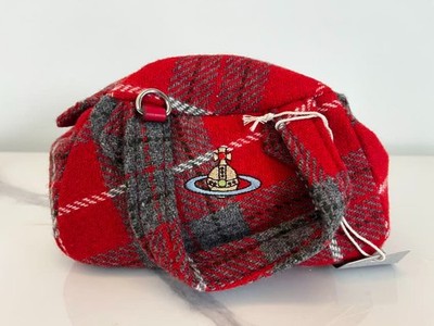 Vivienne Westwood Red Tartan Check Mini Shoulder Handbag Outlet | eBay