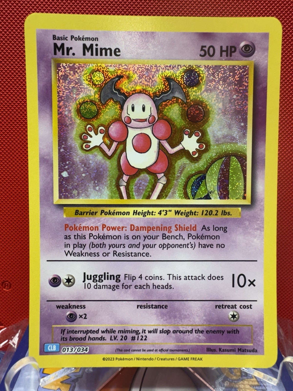 Pokémon TCG Mr. Mime Trading Card Game Classic 013/034 Holo Classic NM #598