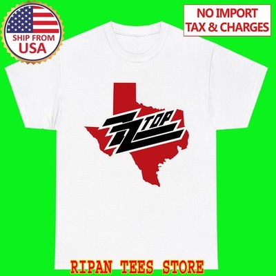 ZZ Top Texas White Size S - 5XL