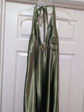 Vintage Jessica McLintock For Gunne Sax Y2K Prom Dress in Green