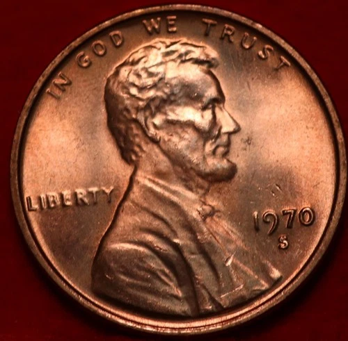 1970-S Lincoln Memorial Cent — photo from another recent sale
