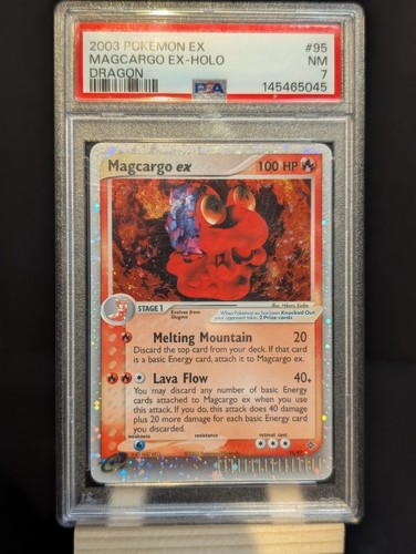 Magcargo ex graded PSA 7 for sale on eBay