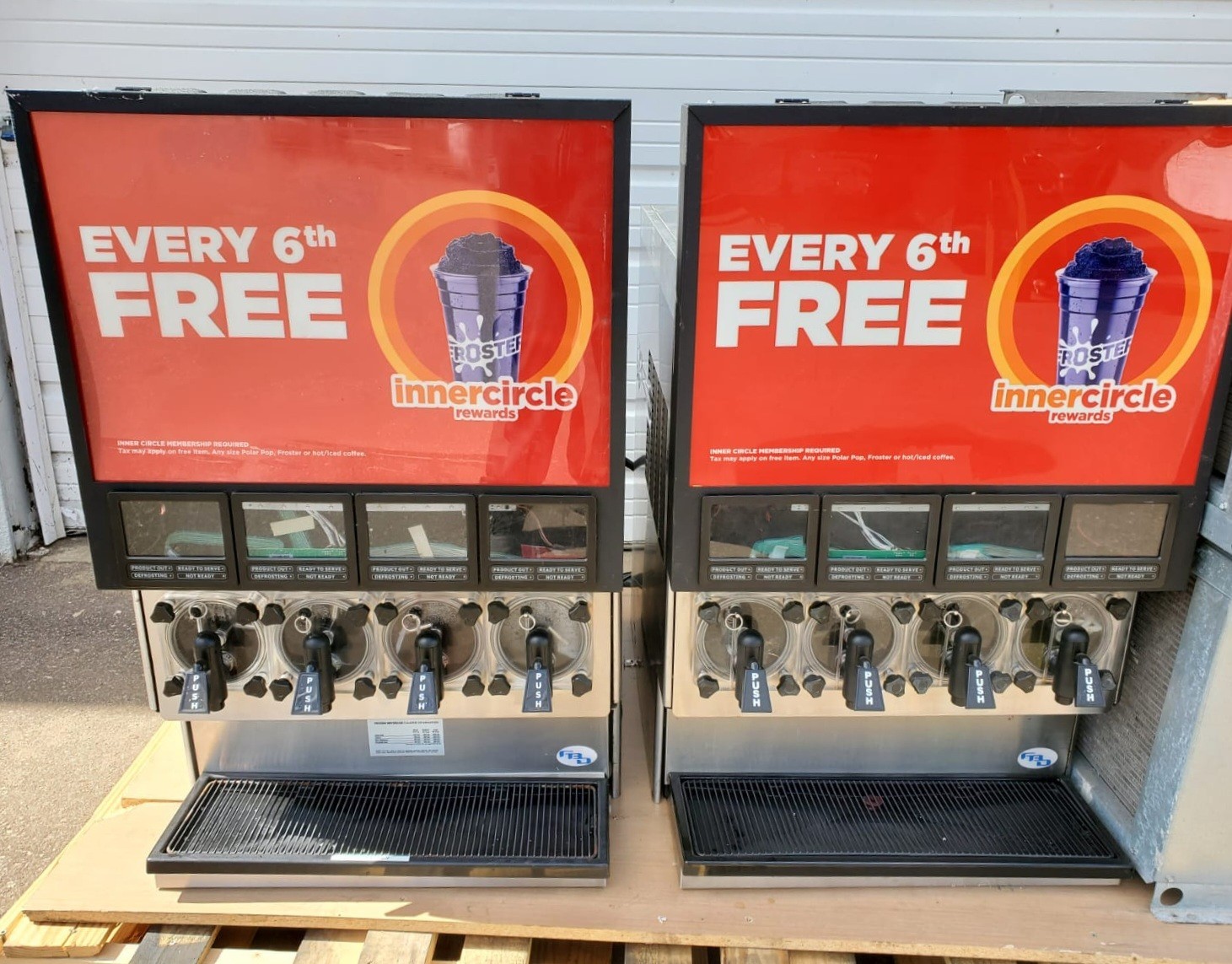 4 FLAVOR Carbonated Frozen Beverage ICEE Slushy DISPENSER Machine ...