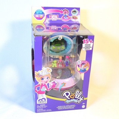 Mattel Polly Pocket Double Play Space Compact Playset NEW