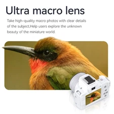 16X Zoom Digital Video Camera With Dual Lens For Vlogs And Selfies TVXF