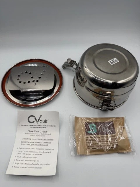 CVault Storage Humidity Container - Stainless Steel, 4L Smell Proof - Image 4 of 4