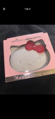 Impressions Vanity Hello Kitty Compact Mirror Pink/White Plastic Gloss Finish