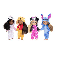 4 LOT NEW Disney Snugg ILY 6" Doll. Pooh, Marie, Minnie Stitch MINT