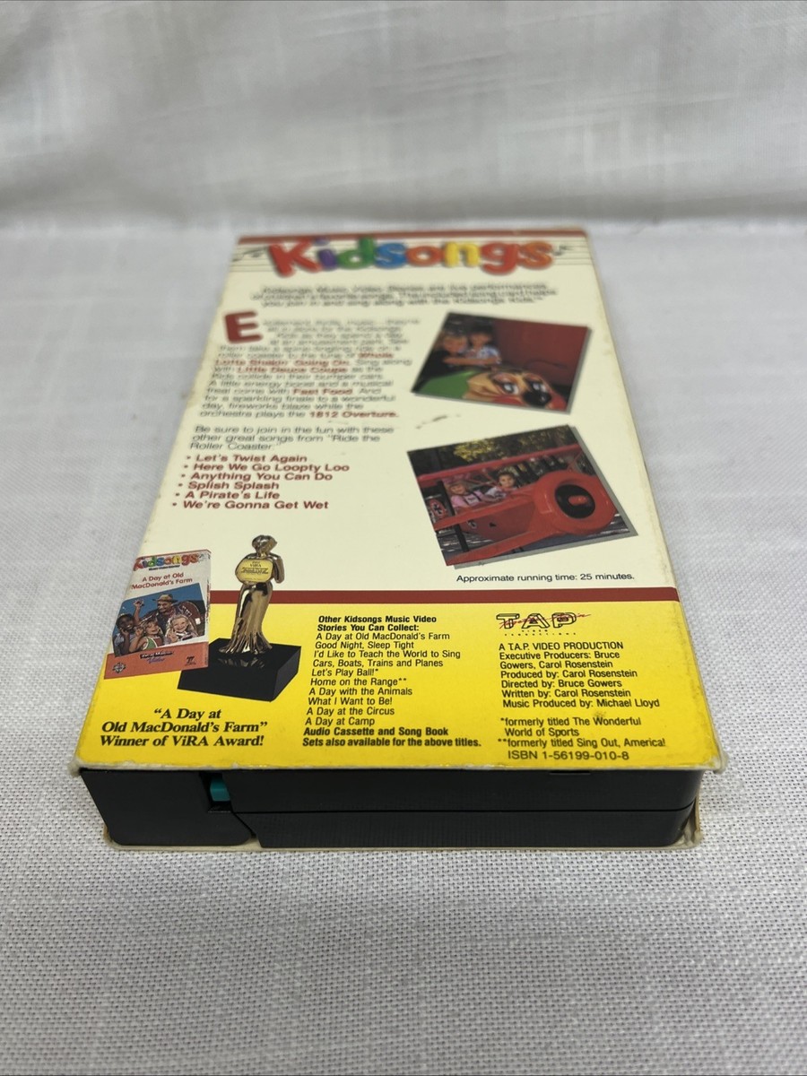 Kidsongs Ride The Roller Coaster VHS 1990 Music Video