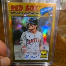 2026 Topps Heritage Roman Anthony CHROME GOLD REFRACTOR AUTO #39/50