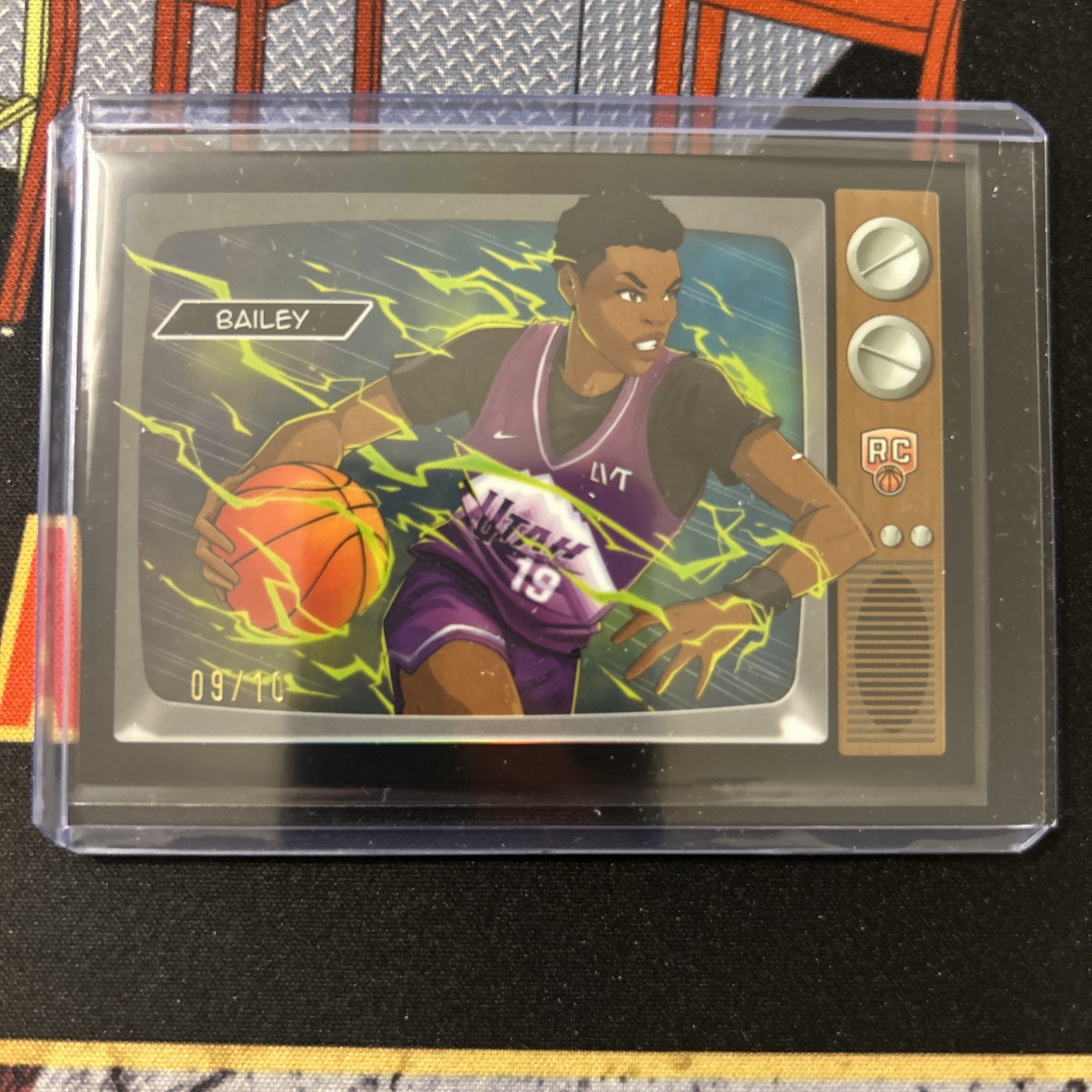 2025 Bowman - Ace Bailey Black 09/10 #NBA-A22 (RC) Anime Case Hit 🔥 Super Rare!
