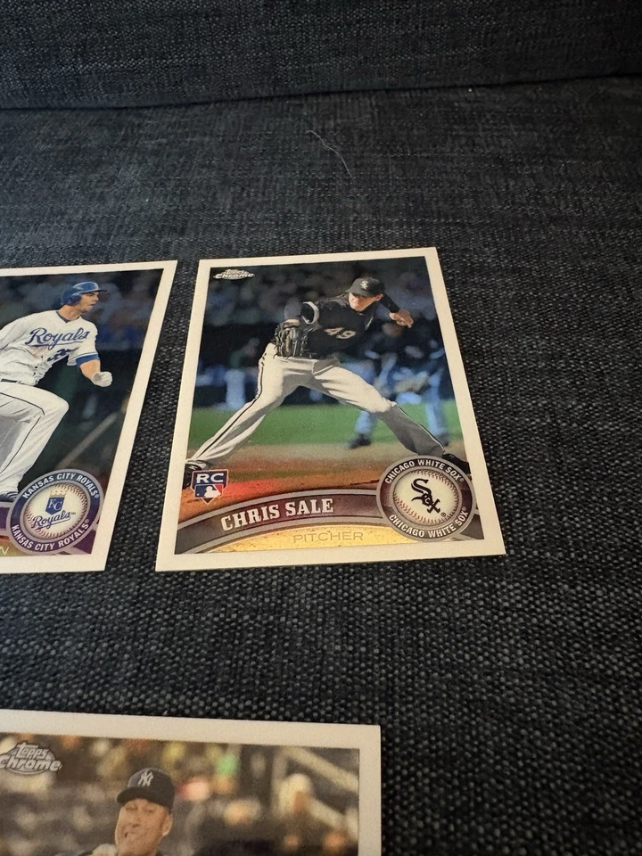 Juego completo de béisbol Freddie Freeman RC 2011 Topps cromado 1-220 + 11 autos de radiocontrol Foto 3 de 4