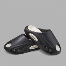 Cloud Slides for Women Men, Cushioned Comfort Slippers with Removable Insole