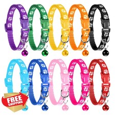 QfwdfcTrenz 10PCS Puppy ID Collars Adjustable Soft Nylon