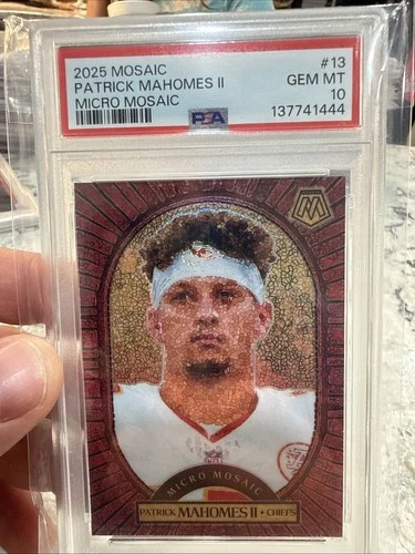 2025 Mosaic Patrick Mahomes Micro Mosaic PSA 10
